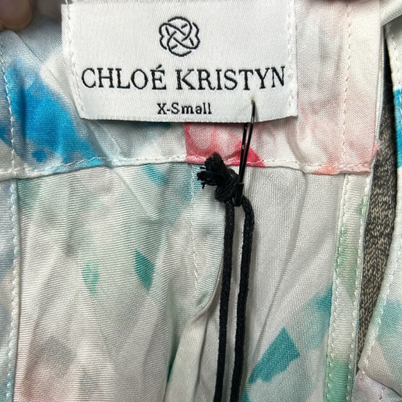 Chloe Kristyn Ombré Gingham Racerback Top NWT Size XS - Picture 7 of 7